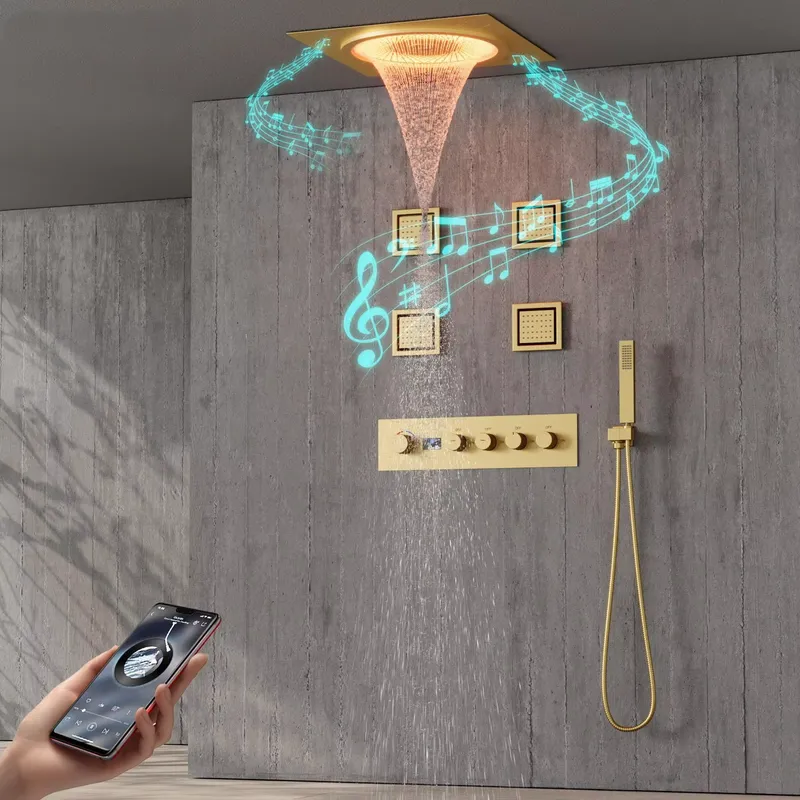 Spa&Wellness Earth City Шелепиха - Slimme LED Doucheset Badkamer Muziek Verborgen