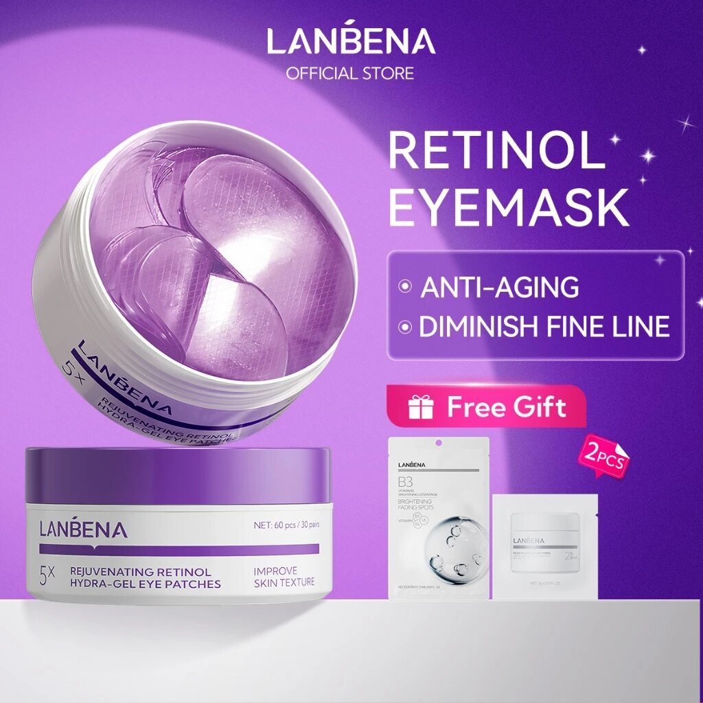 Microneedle Patch Eye - LANBENA Retinol Anti-Rimpel Oogmasker Hydraterende Lichter