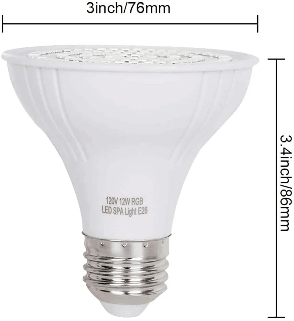 Xy Spa & Wellness George Town - 12W SPA Lamp LED Zwembadverlichting E27