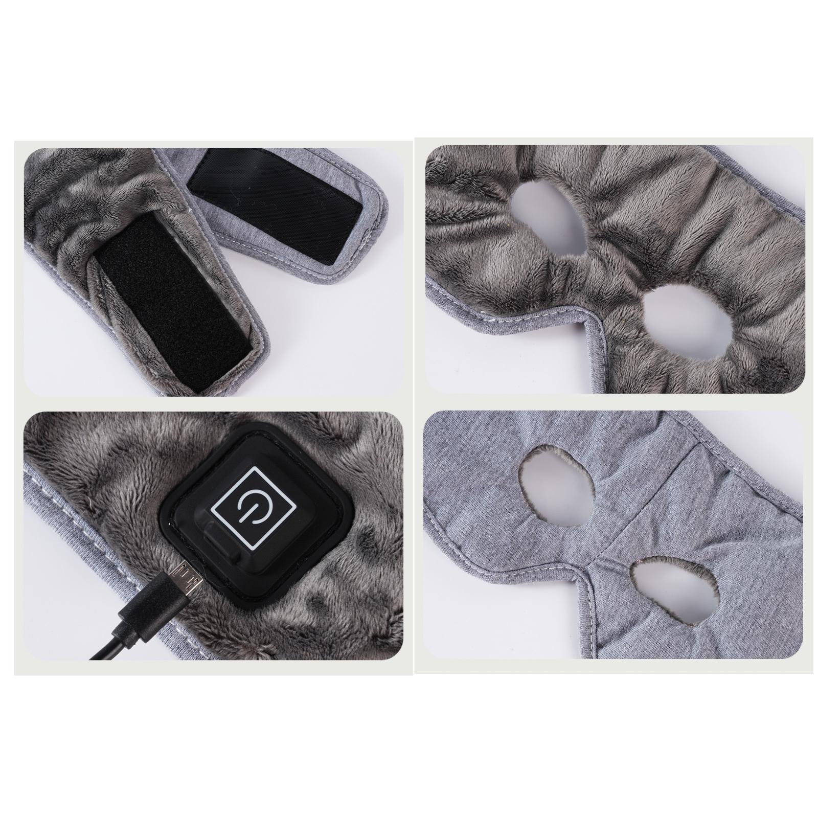 Eye Mask Heated - USB-katoenen verwarmd slaapmasker, verstelbare temperatuur, ademende