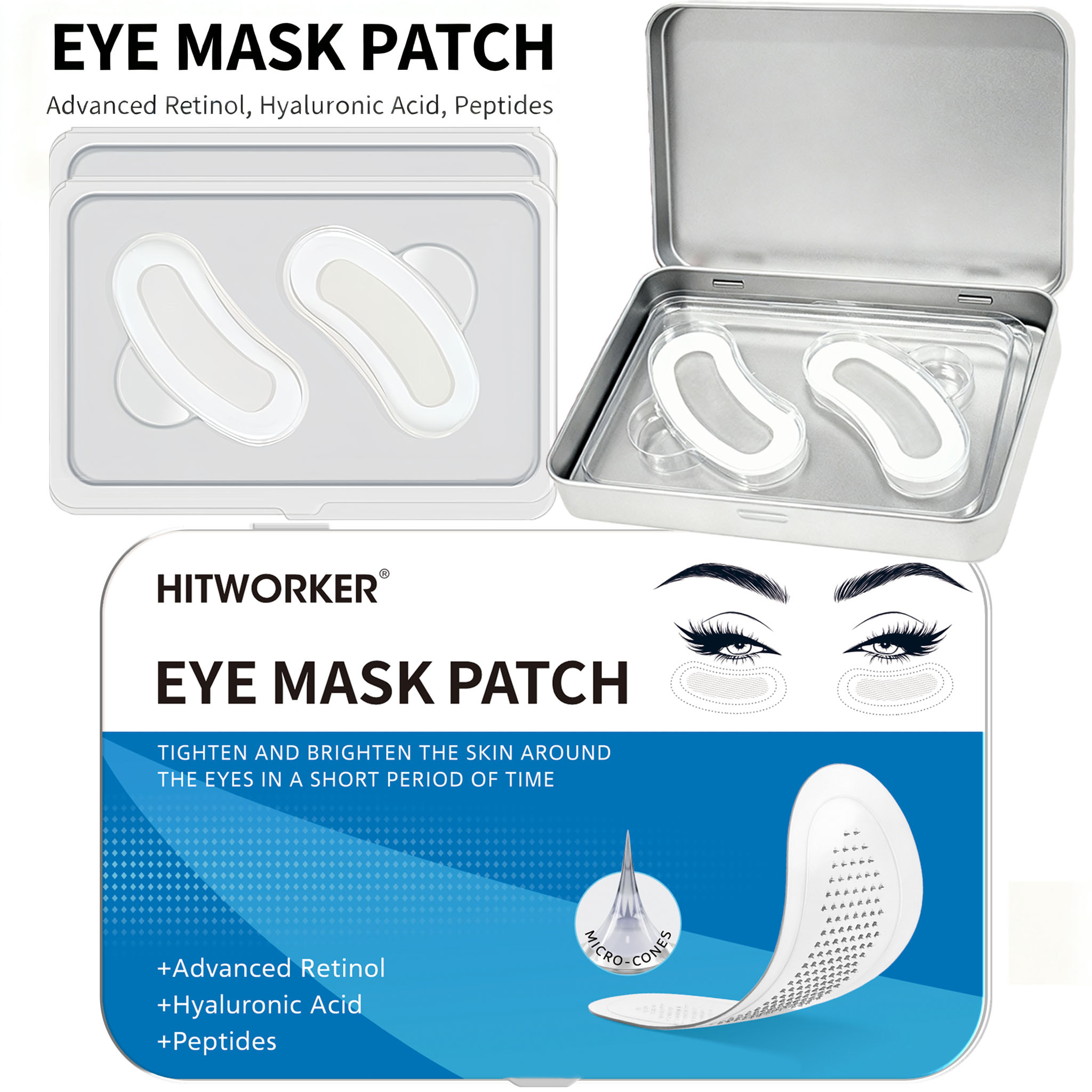 Microneedle Patch Eye - Precisie Skincare Dieptereinigende Hydrogel Patches met