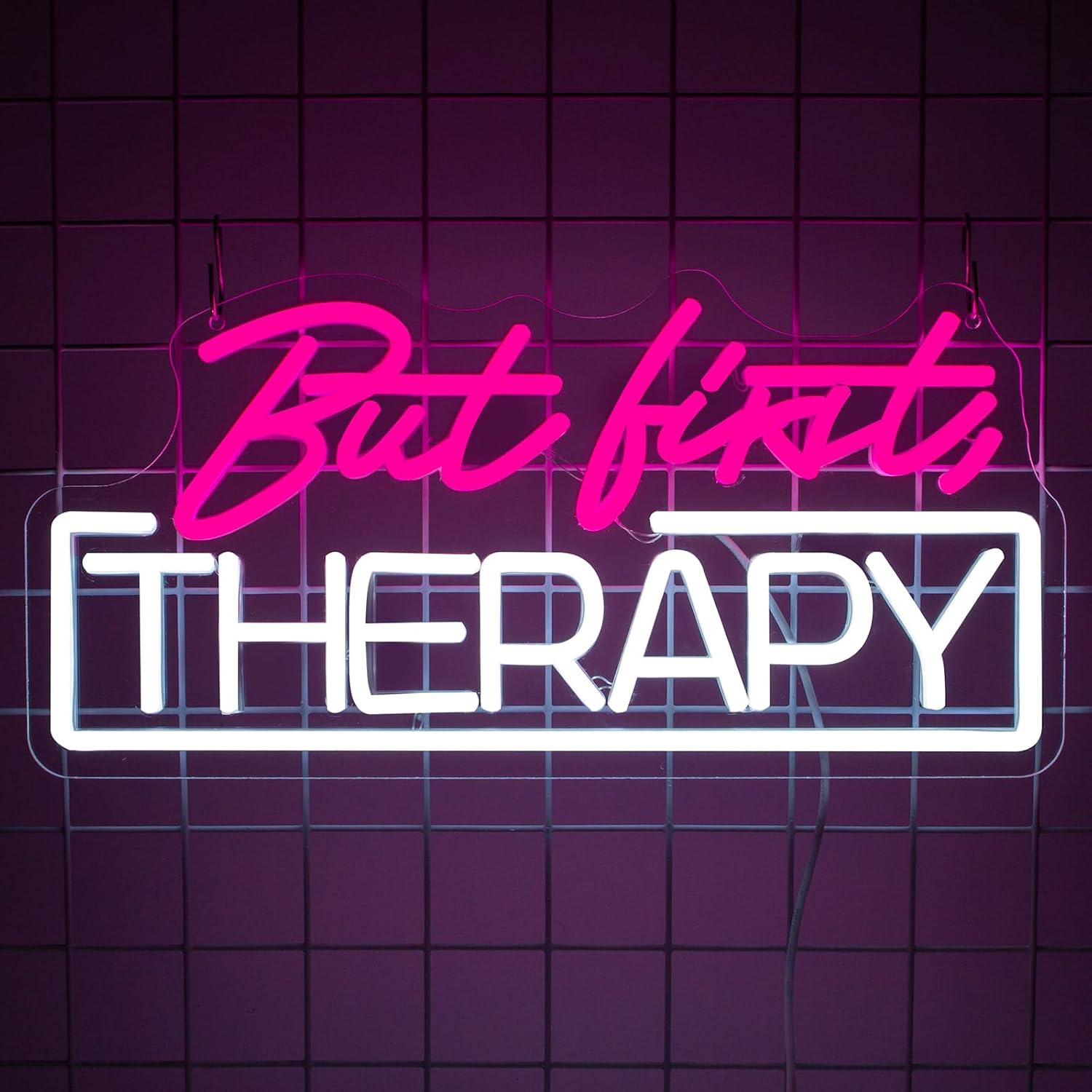 Spa Wellness And Beauty - Zelfzorg Maar Eerst Therapie Neonbord USB-aangedreven