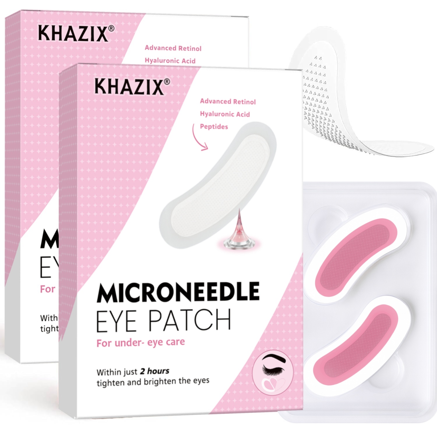 Microneedle Patch Eye - Microneedle-oogpatches Retinol Hyaluronzuurpeptiden, liftend en verstevigend