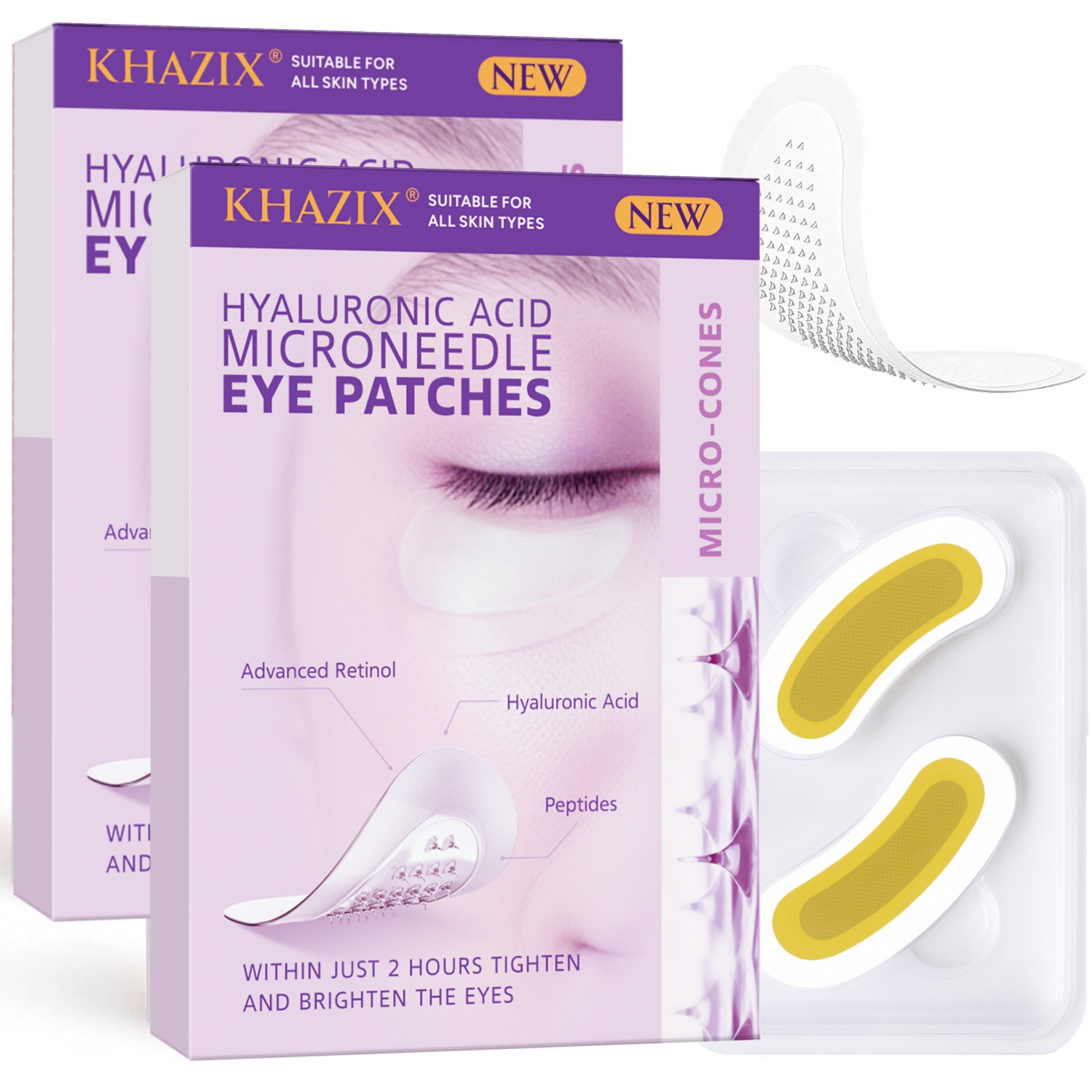 Microneedle Patch Eye - Retinol Microneedle-oogpatches met hyaluronzuur en verstevigende