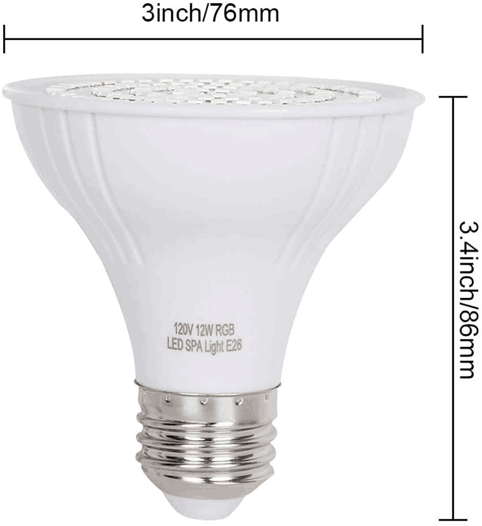 RGB LED Zwembad Licht E27 E26  - Xy Spa & Wellness George Town recensie en prijs