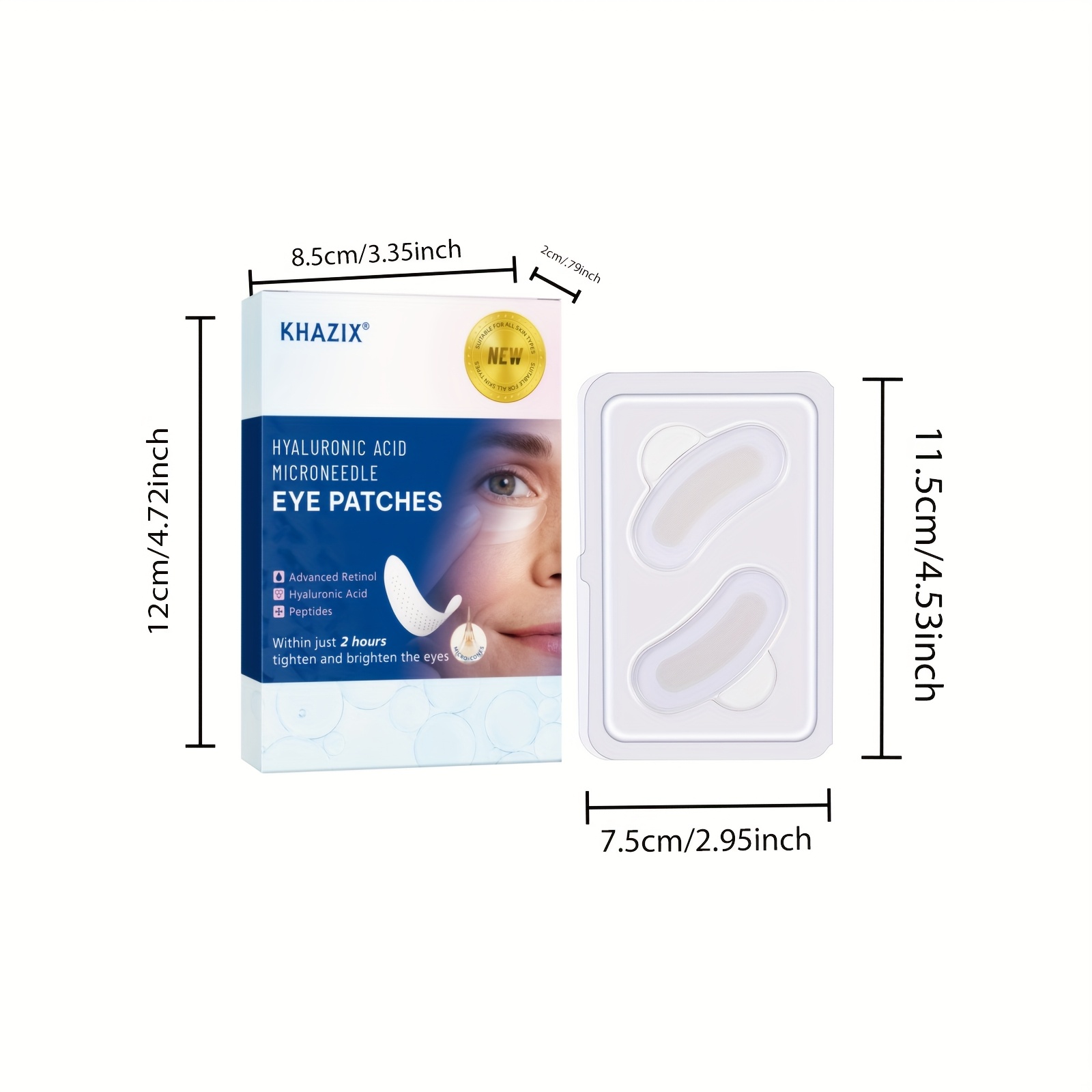 2 stuks retinol microneedle oo - Microneedle Patch Eye recensie en prijs